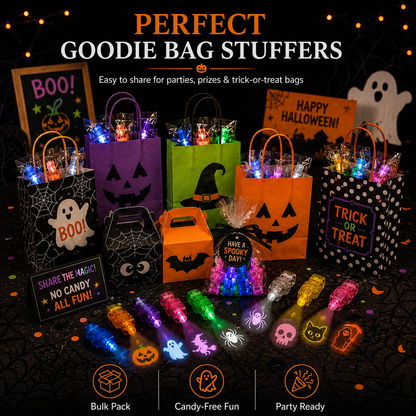 SpookyBeam™ Halloween Finger Projector Rings